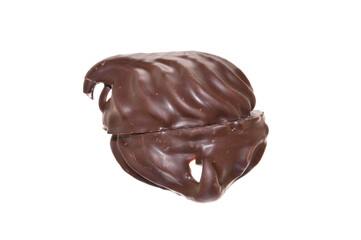 chocolate chip cookie isolated on white background