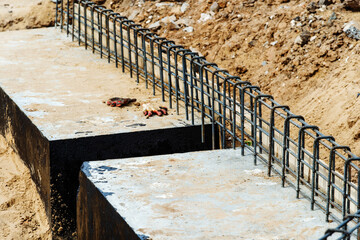 Formwork made of metal reinforcement. Construction of concrete structures and storm sewer systems....