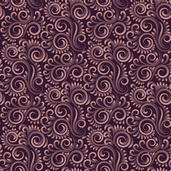  seamless elegant pattern with curved element