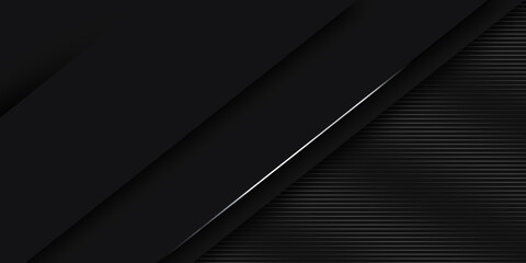 Illustration silver line graphic of abstract background diagonal black color modern design
