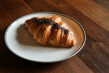 croissant on the table