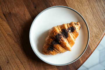 croissant on the table