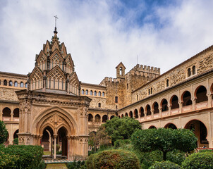 Fototapeta premium Royal Monastery of Santa Maria de Guadalupe. Caceres, Spain.