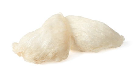 Edible bird's nests isolated on the white background.