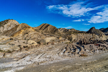 Dragon Tail, Colas de Dragon in Tabernas Desert in Almeria, Spain