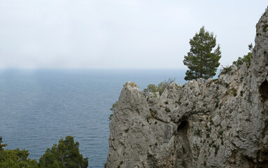 The beautiful coast of Capri, Italy