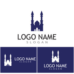 Mosque Logo Template vector symbol illustration design