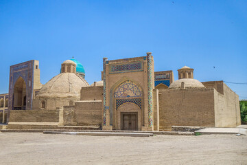 Madrasah of Amir Alim Khan in the historical center of Bukhara, Uzbekistan