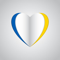 Ukraine flag praying concept vector illustration. Pray For Ukraine's peace. Save Ukraine from Russia.