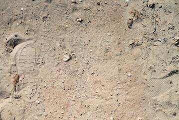 footprint in the sand