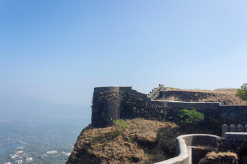 Fort View Tower, Korigad, Pune, Maharashtra, India.