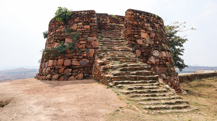 A Small Watch Tower of Fort, Channagiri Fort, Devanagare, Karnataka, India