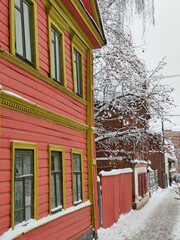 beautiful old wooden house