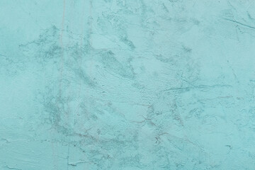 Aquamarine or azure light color abstract wall surface for design texture background