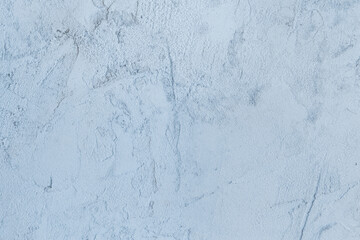 Fototapeta premium Old concrete wall worn cement background with abstract paint light blue rough texture