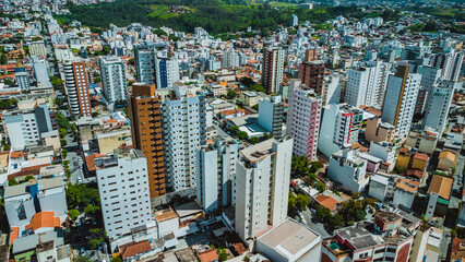 Divinópolis, Minas Gerais, Brazil. View of the city center on a sunny day