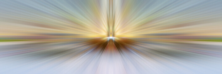 Fototapeta premium Abstract background. Center point perspective. A flash of bright light.