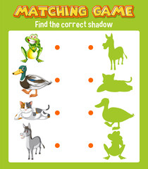 Worksheet design for matching shadow