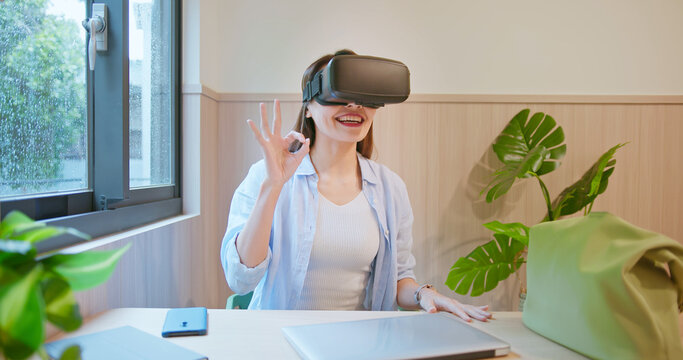 man work by augmented reality