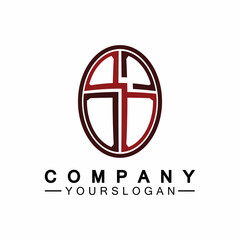 Church logo.Illustration of modern, clean church cross sign for a modern church sign.Icon of christian cross. Sign of catholic, religious and orthodox faith.