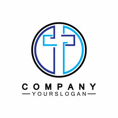 Church logo.Illustration of modern, clean church cross sign for a modern church sign.Icon of christian cross. Sign of catholic, religious and orthodox faith.