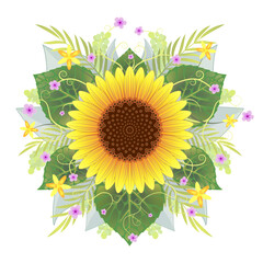 Symmetrical Sunflower