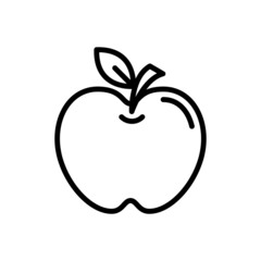 Apple Fruit Icon Logo Design Vector Template Illustration