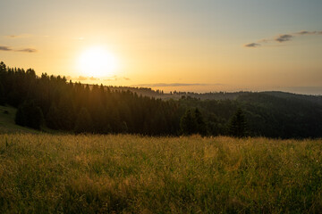 Fototapeta premium sunrise in the mountains