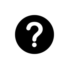 Question icon in black round