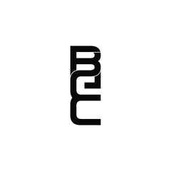 bec letter original monogram logo design