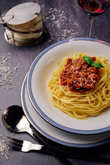 Spaghetti mit Hackfleischsauce