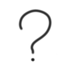 A drawn question mark. Question symbol. Hand-drawn interrogation icons or a sketch for questions. Illustration with doodles.