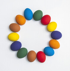 Easter eggs in a round