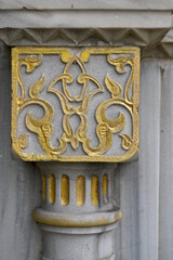 Historical stonework processing , historical marble ornaments