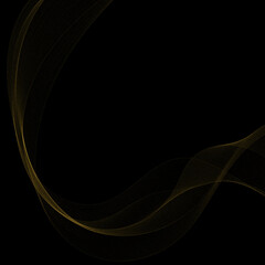 Golden wave with glitter. Abstract vector background. Element of modern design. eps 10