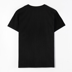 black t-shirt back - obrazy, fototapety, plakaty
