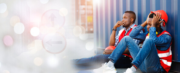 Industrial workers are stressed and unstable in their jobs due to the economic conditions.