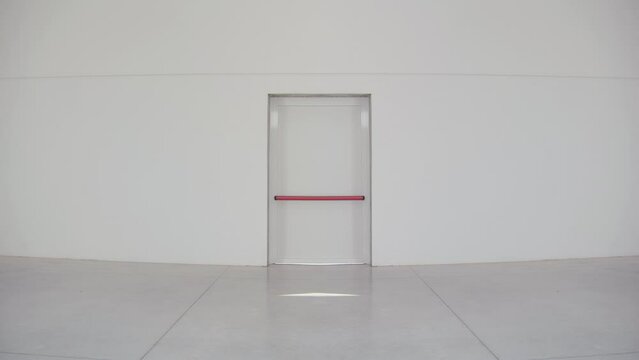 Abstract exit door frontal view