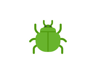 Beetle vector flat emoticon. Isolated Beetle emoji illustration. Beetle icon