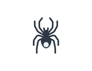 Spider vector flat emoticon. Isolated Spider emoji illustration. Spider icon