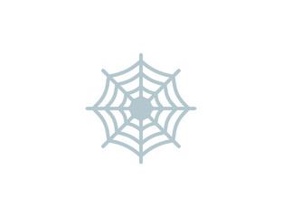 Spider web vector flat emoticon. Isolated Spider web emoji illustration. Spider web icon
