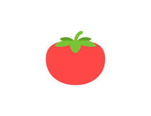 Tomato vector flat emoticon. Isolated Tomato emoji illustration. Tomato icon