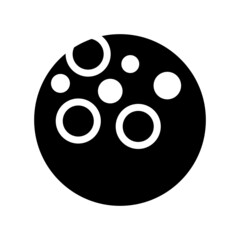Moon Icon Vector Symbol Design Illustration