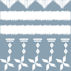 ethnic pattern on indigo background