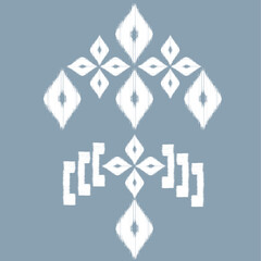 ethnic pattern on indigo background