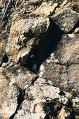 mountain rock fracture