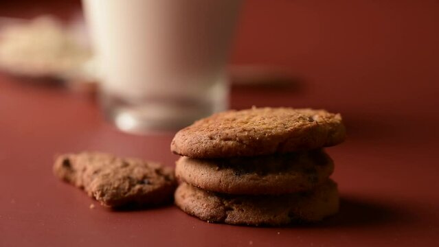 pick up biscuit,mlik glass,breakfast chocolate biscuit cookie