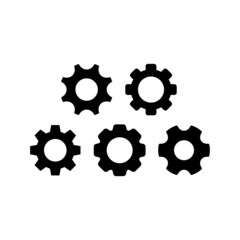 Settings Icon Set Vector Symbol Design Illustration