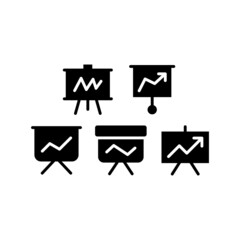 Analytics Icon Set Vector Symbol Design Illustration