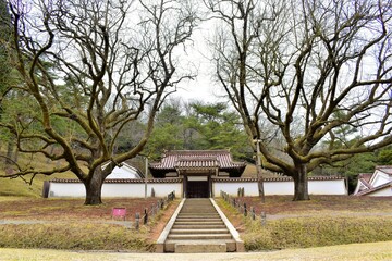 歴史的日本建築、閑谷小学校、庭園